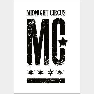 Midnight Circus Logo Black Posters and Art